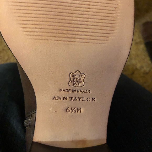 Ann Taylor Womens Boots Elizabeth brown. All leather. New in box with tags. - Picture 5 of 9
